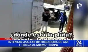 Piura: Ladrón intenta asaltar distribuidora de gas, pero se va con las manos vacías