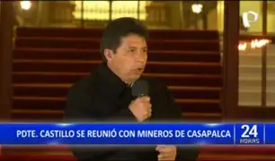 Pedro Castillo a mineros: "Nosotros sabemos cómo nos ganamos los frejoles"