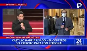 Pedro Castillo habría usado helicópteros del Ejército para visitas familiares