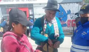 Huancavelica: serenos devuelven dinero encontrado en la calle, pertenecía a un adulto mayor