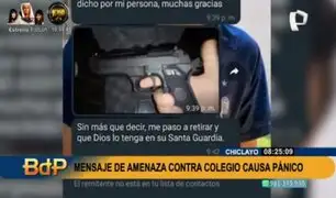 Chiclayo: Amenaza de tiroteo en colegio causó miedo entre padres y estudiantes