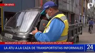San Luis: ATU realizó operativos contra trasporte informal
