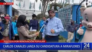 Jesús María: Carlos Canales oficializa su candidatura al distrito de Miraflores