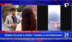 San Luis: Delincuente en motocicleta roba celular a mujer y ahora la extorsiona