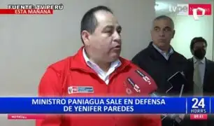 Ministro Paniagua defiende a Yenifer Paredes: "Está colaborando con la justicia"