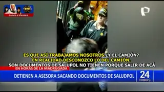 Chorrillos: Detienen a funcionaria sacando documentos importantes de SALUDPOL