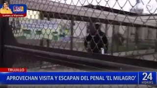Trujillo: dos reos escapan del penal El Milagro durante el horario de visitas