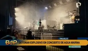 Terror en Trujillo: Detonan explosivo en concierto del grupo de cumbia Agua Marina