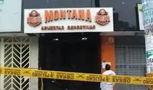 Los Olivos: detonan explosivo en la puerta de una casa de apuestas