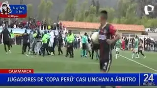 Cajamarca: árbitro fue agredido en tornero de la Copa Perú