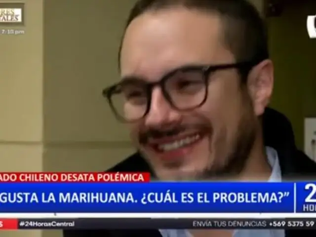 Diputado chileno desata polémica al confesar que consume marihuana: "¿cuál es el problema?"