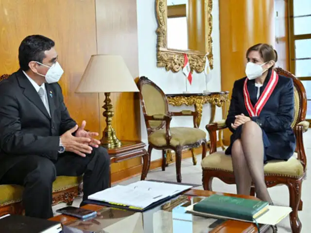 Fiscal de la Nación, Patricia Benavides, sostuvo reunión de coordinación con ministro Willy Huerta