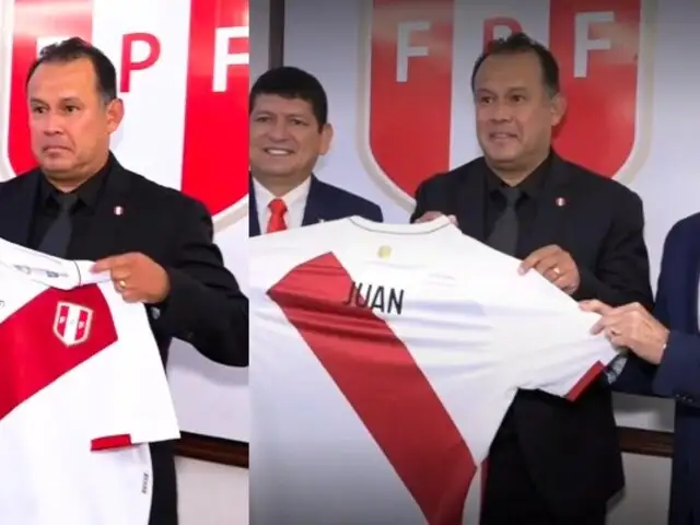 ¡Listo para el reto! Juan Reynoso posó por primera vez como entrenador de la selección peruana