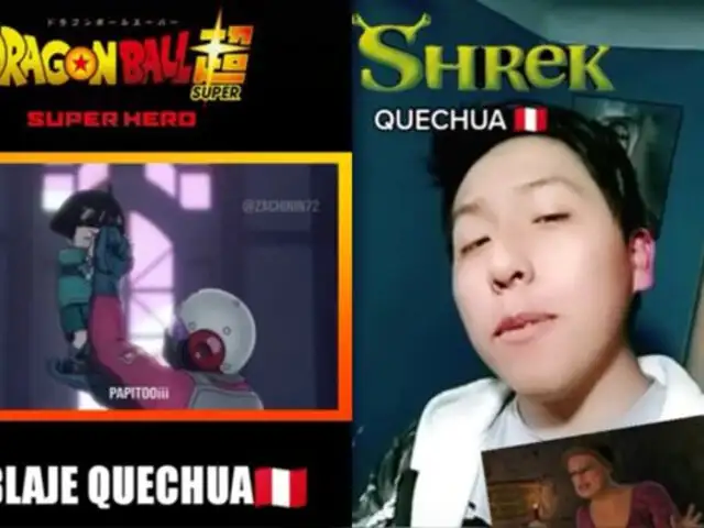 Dragon Ball y Shrek en quechua: joven dobla reconocidas series para promover el idioma