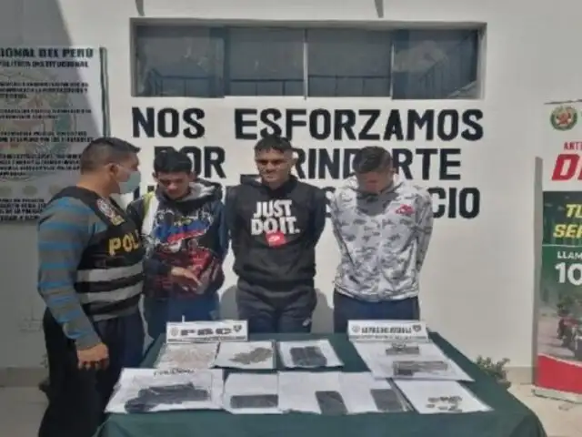 Callao: Capturan a delincuentes extranjeros con drogas y armas de fuego