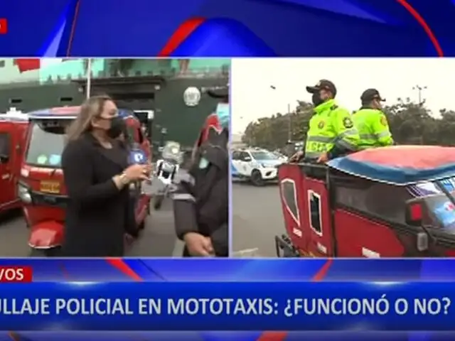 Los Olivos: Policía realiza patrullaje en mototaxi para combatir inseguridad