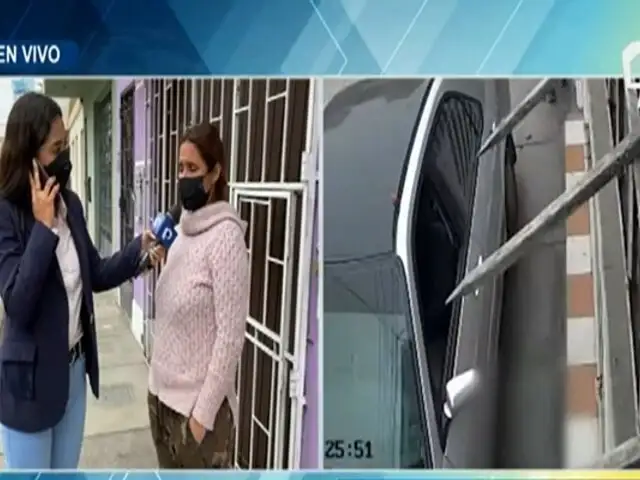 Se quedó dormido: taxista invade vereda y embiste a mujer que caminaba junto a su hija