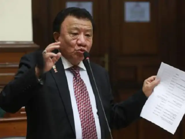 Congresista Enrique Wong asegura que informe final sobre su caso busca perjudicarlo