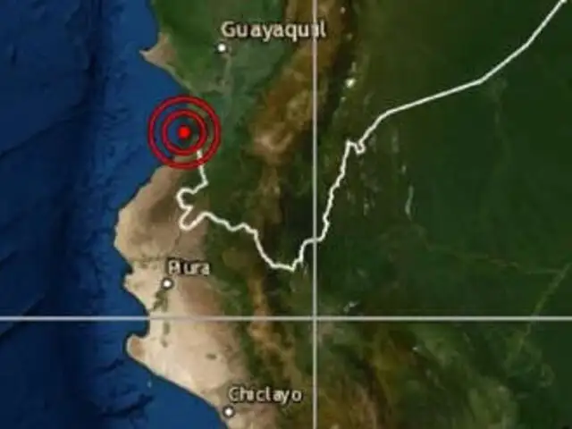 Temblor de magnitud 4.4 se registró esta noche en Tumbes