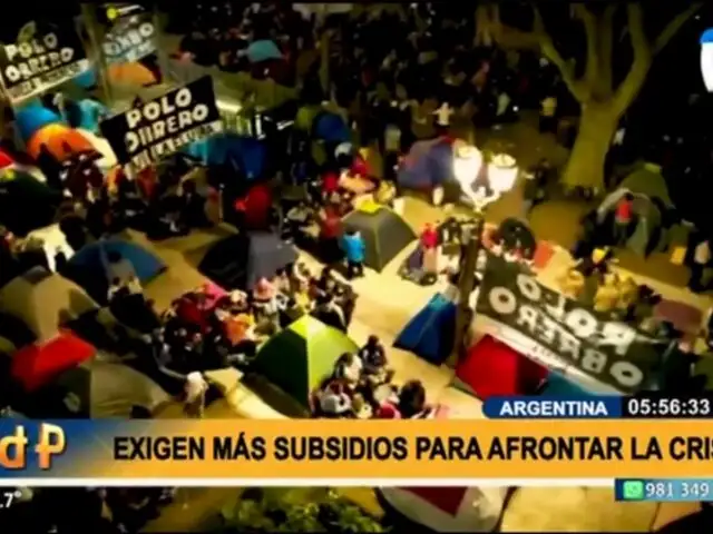 Crisis económica en Argentina: manifestantes exigen más subsidios para resistir alza de precios