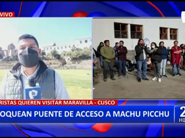 Machu Picchu: Pobladores bloquean puente de acceso al Centro Histórico