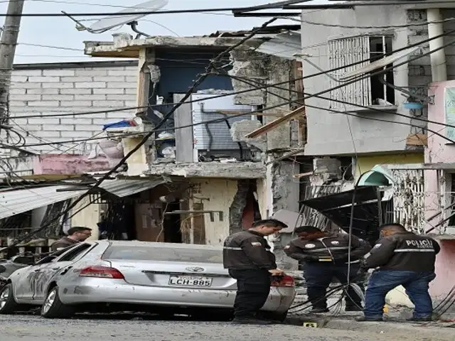 Explosión en Ecuador deja cinco muertos y 16 heridos