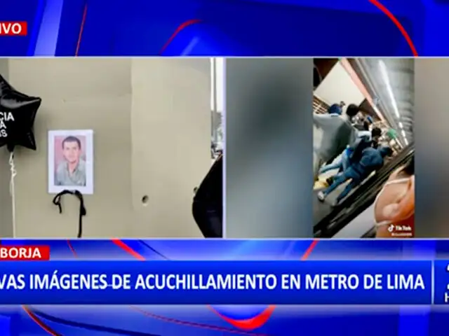 Aparecen nuevas imágenes del acuchillamiento a un padre de familia en el Metro de Lima