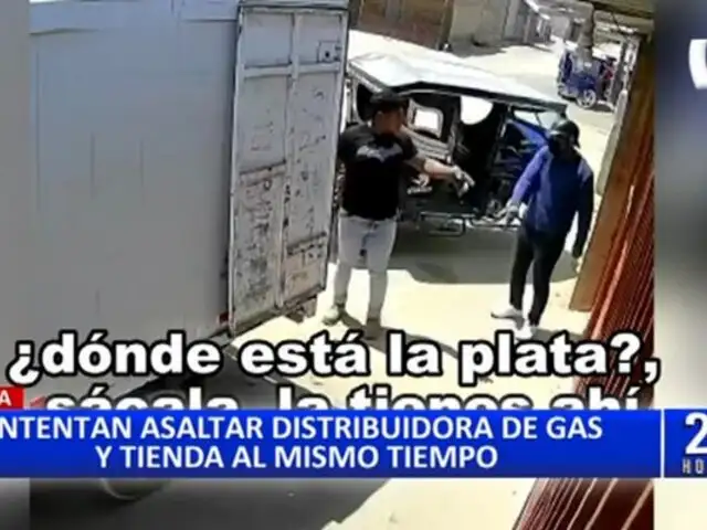 Piura: Ladrón intenta asaltar distribuidora de gas, pero se va con las manos vacías
