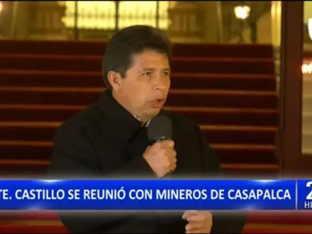 Pedro Castillo a mineros: "Nosotros sabemos cómo nos ganamos los frejoles"