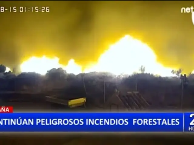 España: Más de 2000 personas desalojaron sus viviendas por incendios forestales
