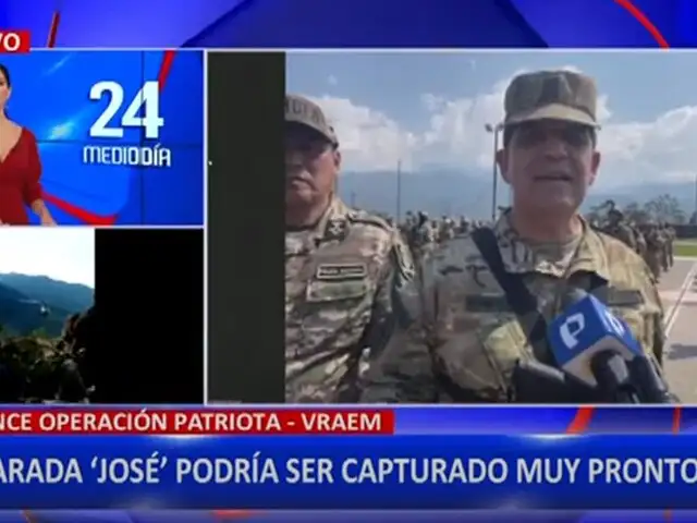VRAEM: “La operación “Patriota” ha sido muy complicada pero exitosa”, señaló Manuel Gómez jefe del CCFFAA