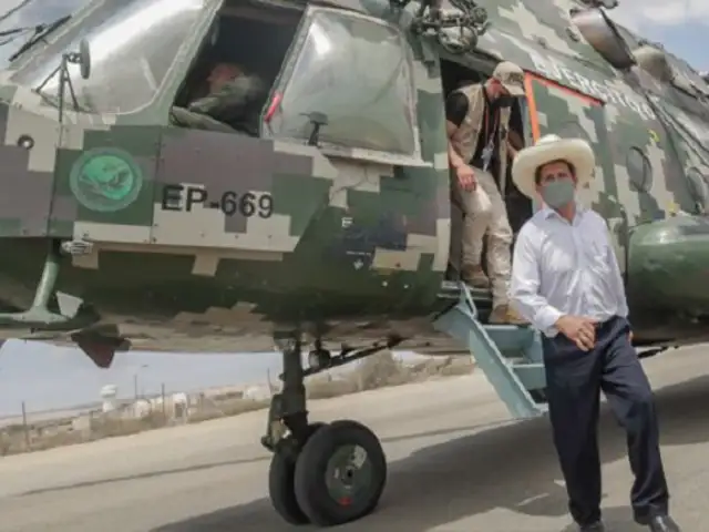 Pedro Castillo habría usado helicóptero del Ejército para viajes personales
