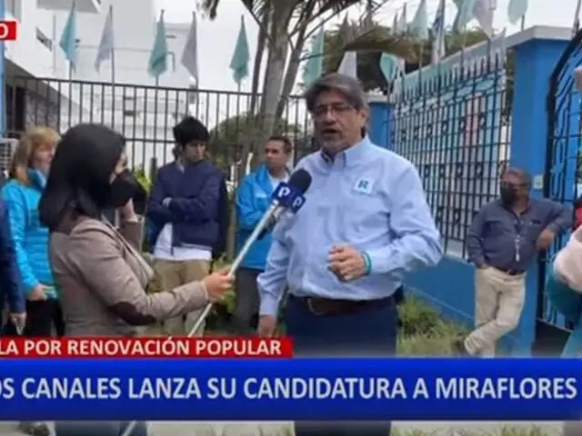 Jesús María: Carlos Canales oficializa su candidatura al distrito de Miraflores