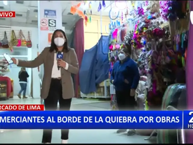 Cercado de Lima: Comerciantes denuncian estar al borde de la quiebra por obras