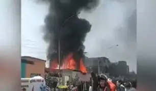 Cercado de Lima: Almacén clandestino de pirotécnicos se incendia y deja 4 heridos