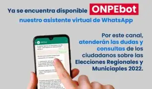 Presentan asistentes virtuales en WhatsApp para brindar información sobre elecciones regionales 2022