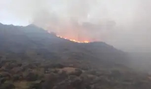 Pese al esfuerzo de los pobladores: incendio forestal consume 1,000 hectáreas de pastos en Áncash