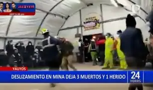 Yauyos: Tres muertos deja deslizamiento de lodo en mina subterránea