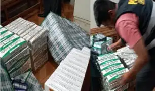 Piura: decomisan gran cantidad de cigarrillos de contrabando en puestos de mercado informal