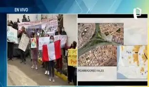 Independencia: vecinos rechazan  la construcción del Anillo Vial Periférico