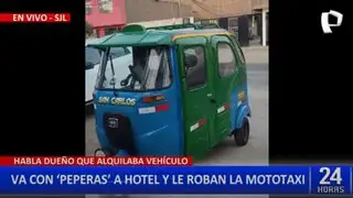 SJL: “Peperas” roban a mototaxista su vehículo desde un hotel