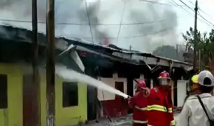 Iquitos: incendio destruye 5 viviendas y deja 11 familias afectadas