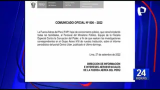 FAP se pronuncia acerca del sobrino del presidente Pedro Castillo