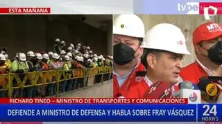 Ministro Richard Tineo defiende al ministro de Defensa Daniel Barragán
