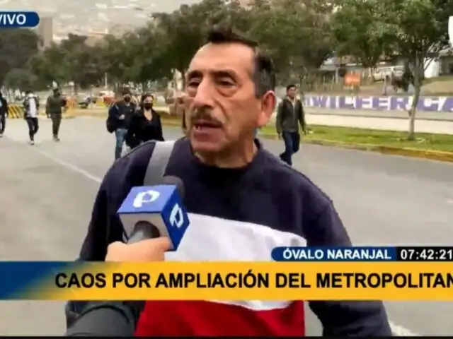 Caos por obra de ampliación del Metropolitano: usuarios son obligados a caminar 20 cuadras