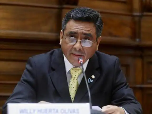Willy Huerta: Pleno del Congreso admitió moción de interpelación contra ministro del Interior