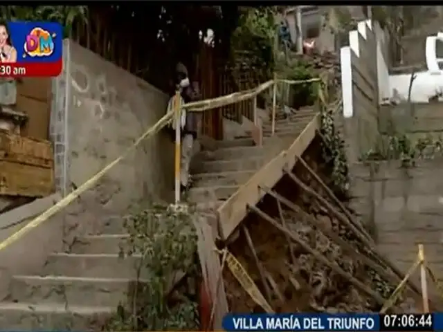 Arriesgan su vida todos los días: vecinos deben usar una escalera a punto de colapsar en VMT