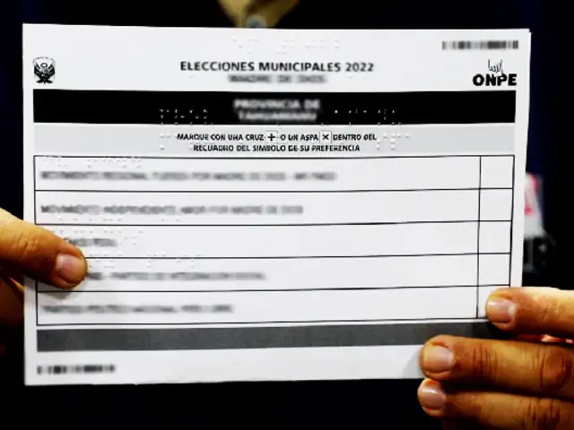 ONPE facilitará más de 22 mil plantillas braille para jornada electoral de octubre