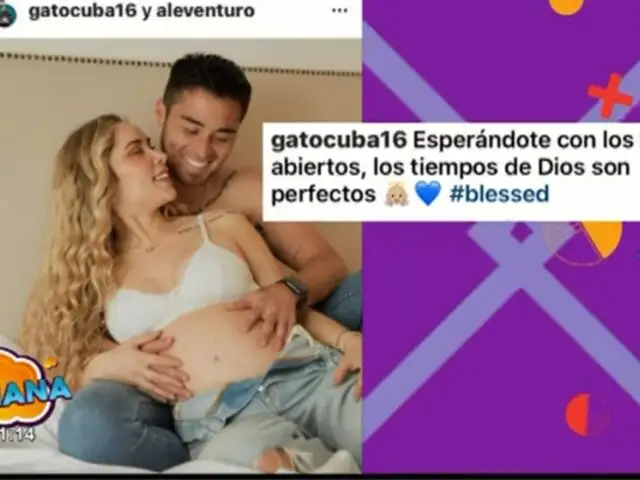 'Gato' Cuba y Ale Venturo confirman que tendrán un bebé: “Esperándote con los brazos abiertos”