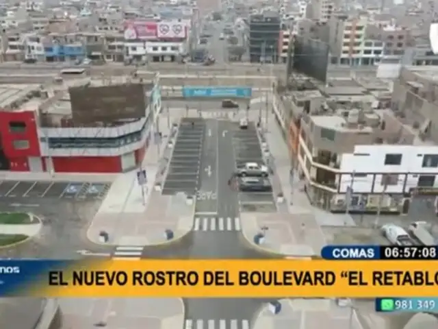 Nuevo rostro: inauguran boulevard en Comas que busca convertirse en zona gastronómica